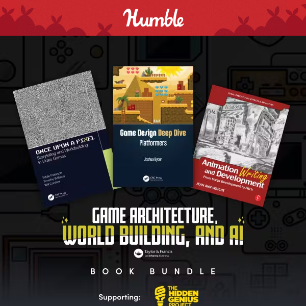 Game developers, get 20 books on worldbuilding, storytelling & much more! 🎮📜