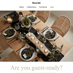 Get guest-ready!🍽️