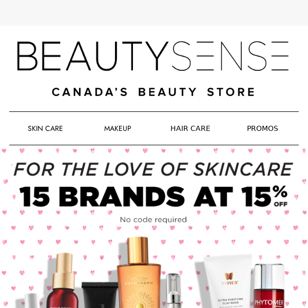 Last day to save 15% on 15 brands!