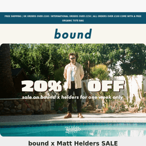 Exclusive 20% Off Matt Helders pieces!