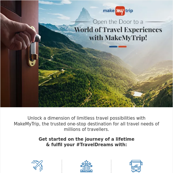 Welcome to MakeMyTrip