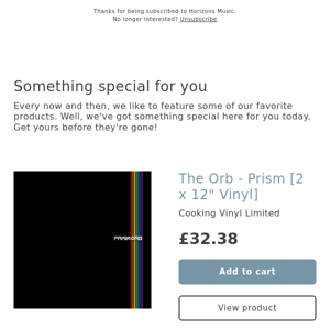 NEW! The Orb - Prism [2 x 12" Vinyl]