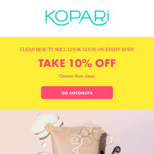 Good news: 10% off is still available