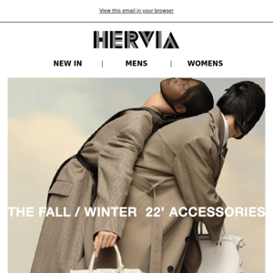 HERVIA | New In Fall Accessories | Shop Now