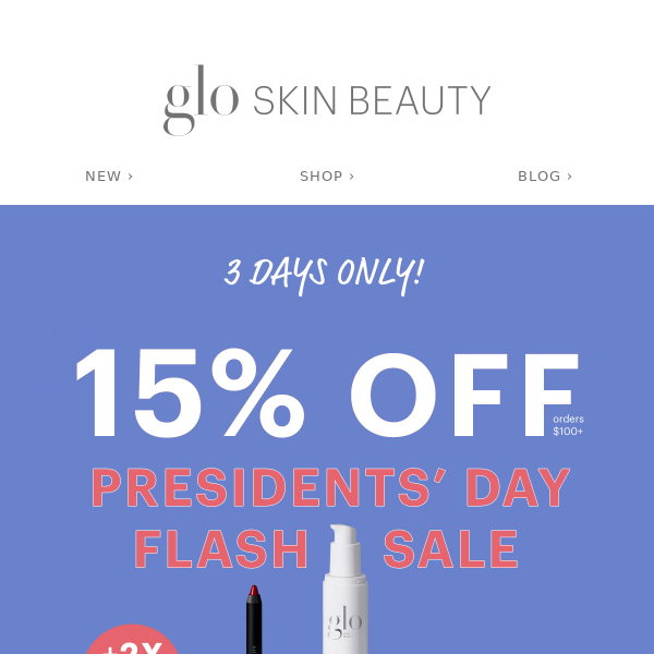 FLASH SALE ⭐ 15% Off for Presidents’ Day!