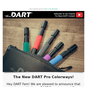 Customize Your DART Pro Colorways!