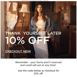 Glassons, take 10% off from us