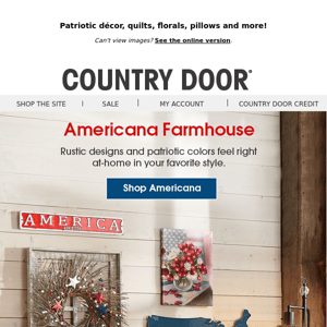 Red, White & Blue Farmhouse—See What's New!