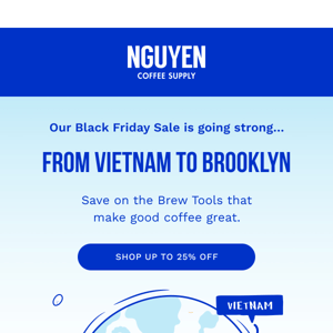 Black Friday Sale 💙 Up to 25% off Brew Tools!