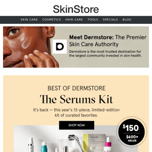 Dermstore's best serums kit for just $150 (worth $600+)