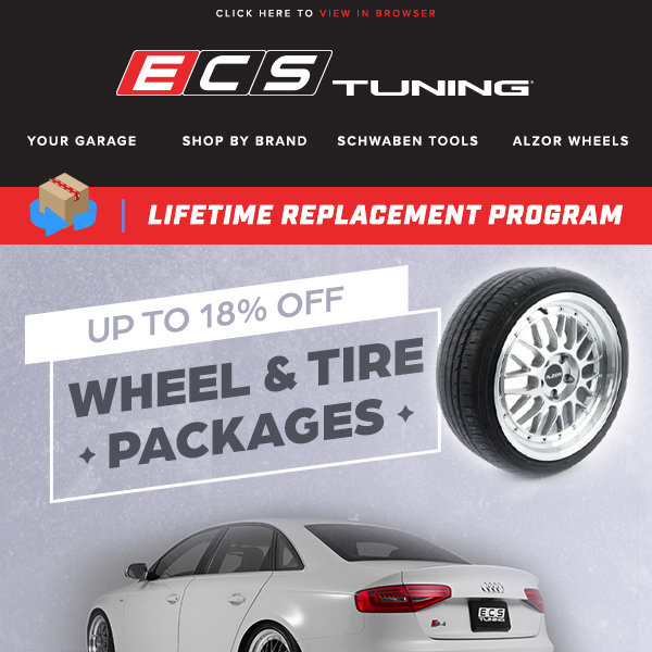 Up To 18% off Wheel & Tire Packages for your Euro!