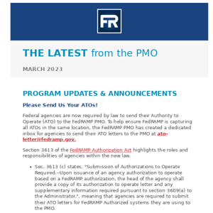 FedRAMP PMO Newsletter | March Issue