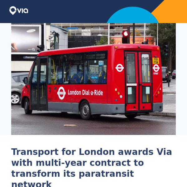 TfL taps Via to transform its paratransit network