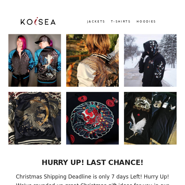 KOISEA Christmas Sale | Last 7 Days to Order!