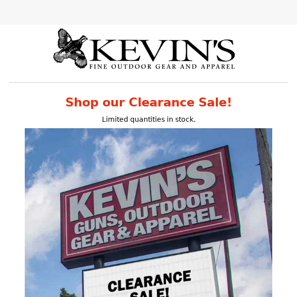 Shop our Clearance Sale!