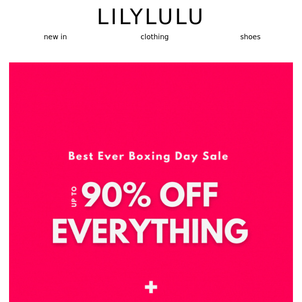 Up to 90% Off  Boxing Day Sale Is HERE! 