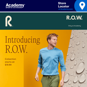 New R.O.W. for Men | Only at Academy
