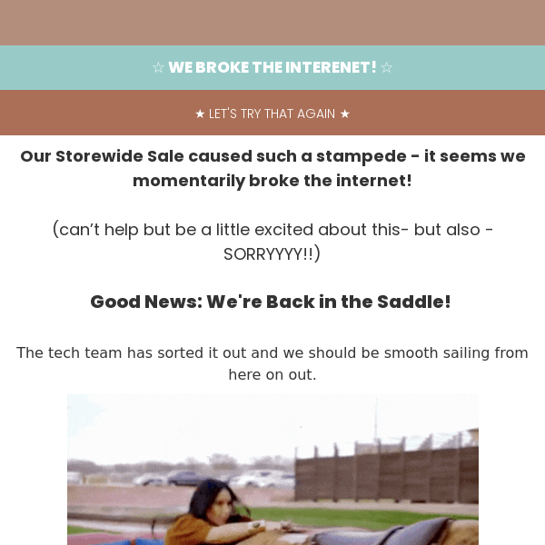WE BROKE THE INTERNET!!
