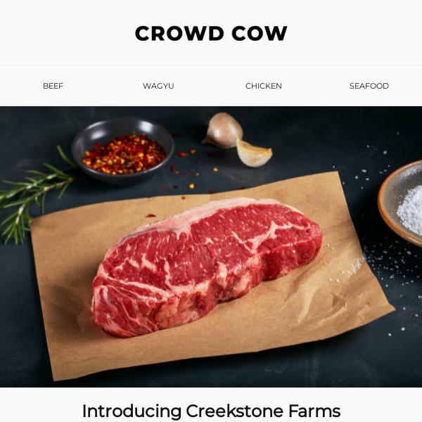 🧑‍🌾 New! Creekstone Farms Pasture-Raised Beef