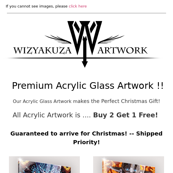 Acrylic Artwork! Guaranteed Christmas Shipping! || Wizyakuza.com