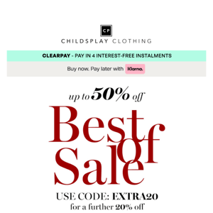 Best of Sale | 50% + Extra 20% Off
