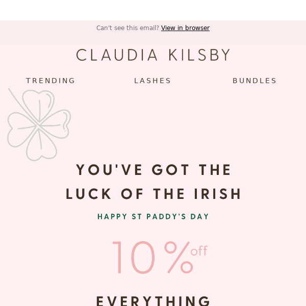 Happy St Patrick's Day Claudia Kilsby 🍀💕