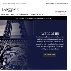 Welcome to Lancome.com