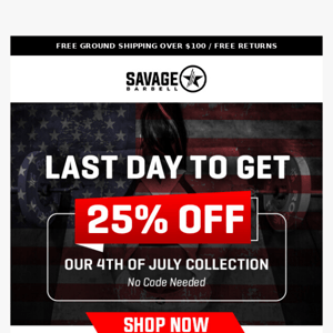 🚨 Last day of our 4th of July Collection Sale!