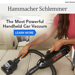 The Most Powerful Handheld Car Vacuum