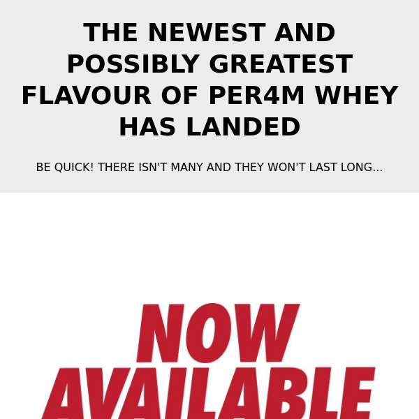 PER4M Whey Red Velvet Cake Now Available in 5kg and 2kg