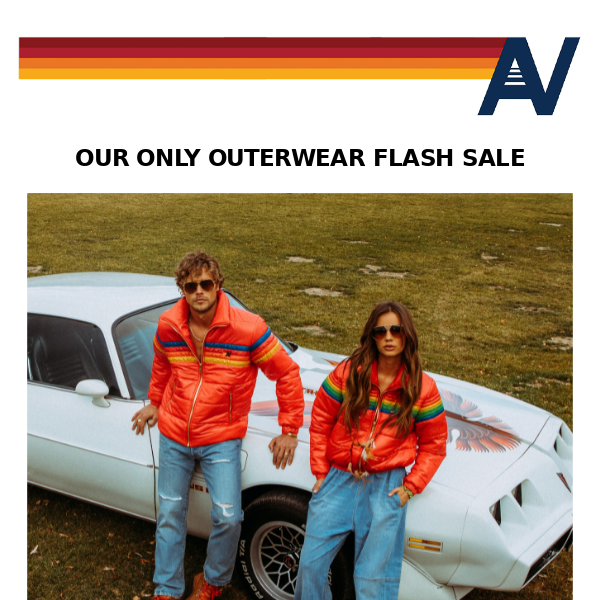 Our ONLY Outerwear Flash Sale - 30% OFF! ⚡