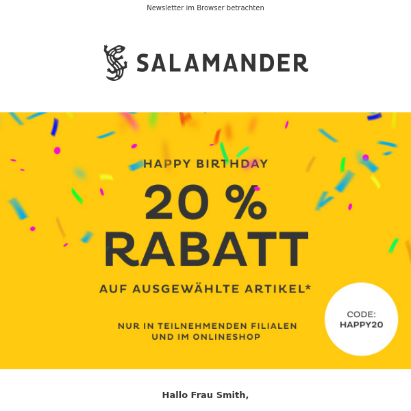 🦎 Jubiläumsangebote mit 20% Rabatt