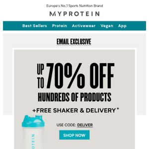 Free shaker and delivery on us... oh go on then