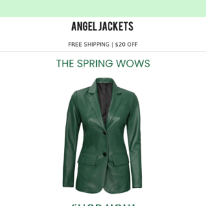 Add Spring Vibes with Green Leather Jacket