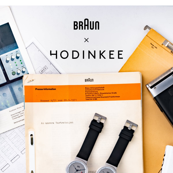 Available Now - Braun × Hodinkee