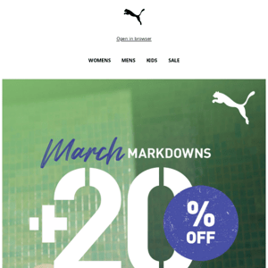 March fits up to 20% OFF