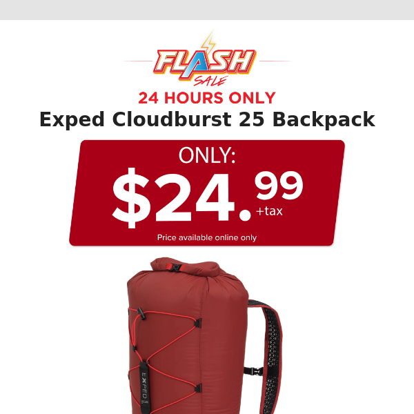 🔥  24 HOURS ONLY | EXPED BACKPACK | FLASH SALE