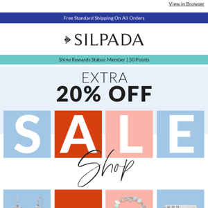 Extra 20% OFF: Sale’s on sale!