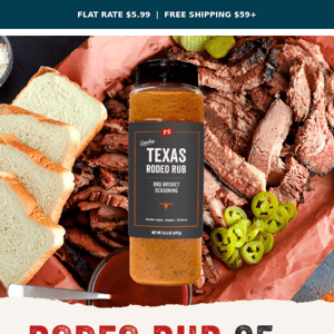 Today Only: $6 OFF Texas Rodeo Brisket Rub 🤠