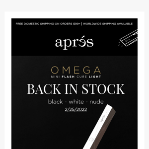 RESTOCK ALERT! OMEGA lights has been restocked!!