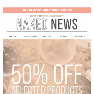50% OFF Selected Products 💸