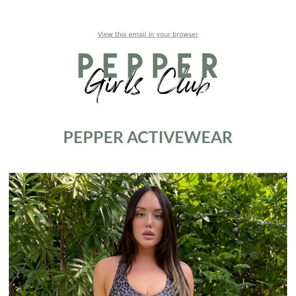 Introducing Pepper Activewear