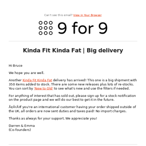 Kinda Fit Kinda Fat | Big delivery!