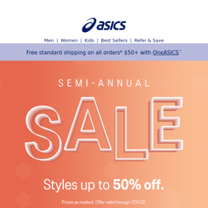 The Semi-Annual Sale is here–Up to 50% off.