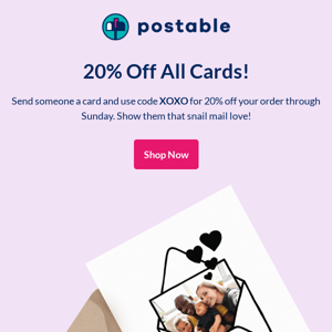 20% Off Everything Today!