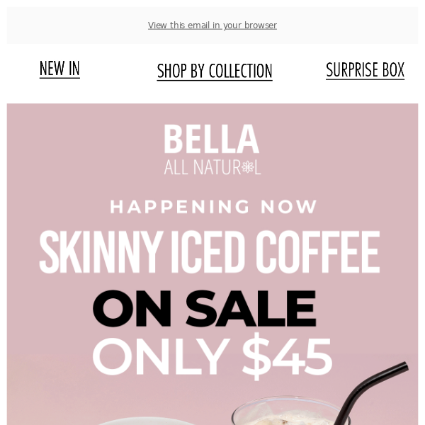 Last chance! Skinny Iced Coffee $45 😍