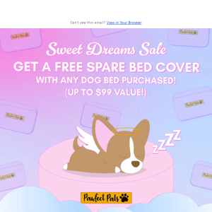 Buy a bed, get an extra cover free! 🐶🛏️💤