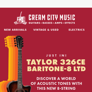 NEW: Taylor’s stunning 8-string baritone acoustic!