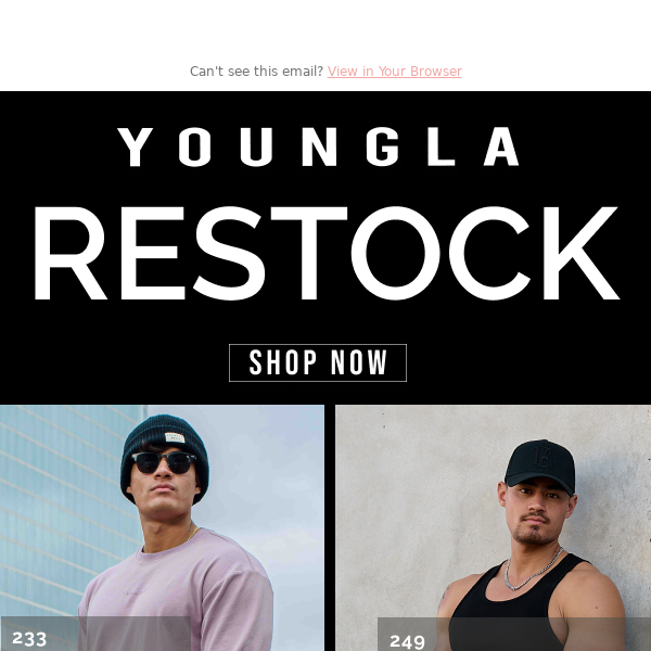 YoungLA - Restock is LIVE‼️ 233 - The Immortal Joggers