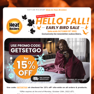 Last days—Final reminder 🐦Early Bird 15%Off entire website.